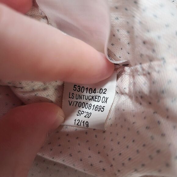 Banana Republic Mens‎ Medium Pink Untucked Fit Oxford Long Sleeve Shirt - Picture 4 of 11